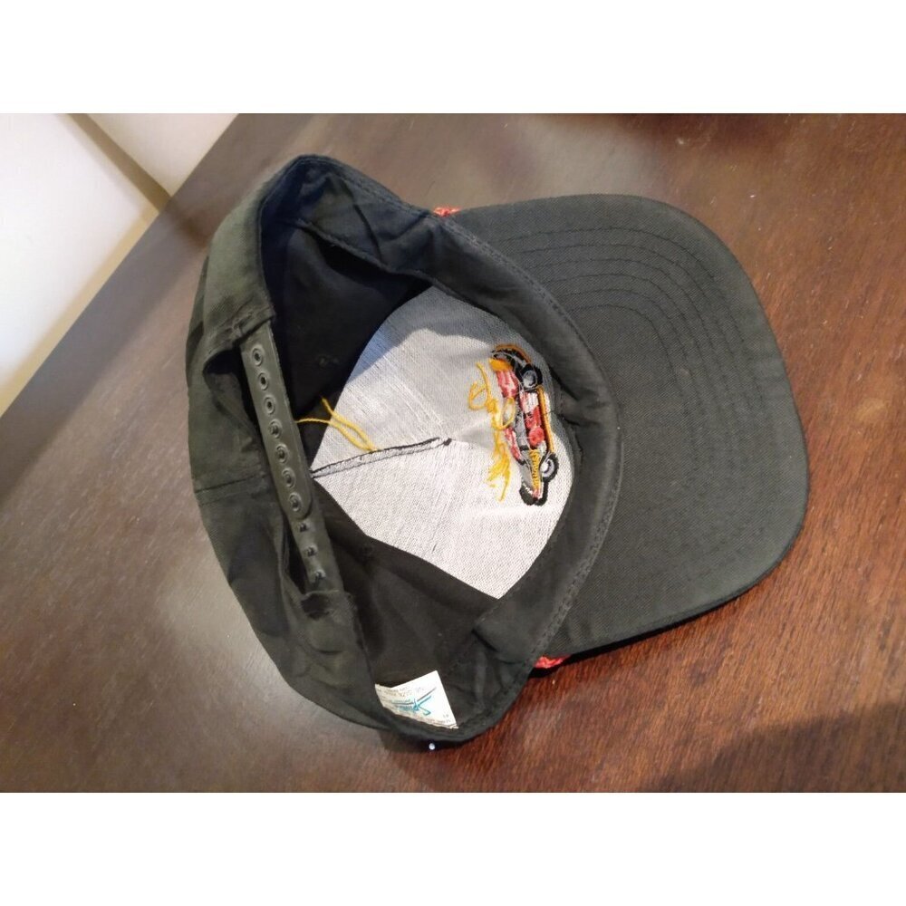 Vintage NASCAR Davey Allison Snapback Hat #28 Texaco Havoline Made In USA - Picture 6 of 7